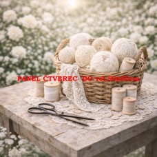 Látkový panel kolekce SEWING ROMANCE COLLECTION 313b-52 Látkový panel kolekce SEWING ROMANCE COLLECTION 313b-52