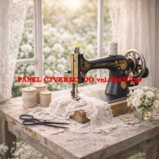 Látkový panel kolekce SEWING ROMANCE COLLECTION 313b-53 Látkový panel kolekce SEWING ROMANCE COLLECTION 313b-53