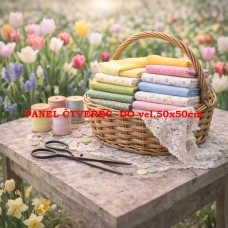 Látkový panel kolekce SEWING ROMANCE COLLECTION 313b-55 Látkový panel kolekce SEWING ROMANCE COLLECTION 313b-55