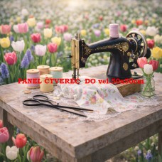 Látkový panel kolekce SEWING ROMANCE COLLECTION 313b-58 Látkový panel kolekce SEWING ROMANCE COLLECTION 313b-58