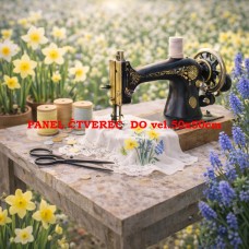 Látkový panel kolekce SEWING ROMANCE COLLECTION 313b-59 Látkový panel kolekce SEWING ROMANCE COLLECTION 313b-59