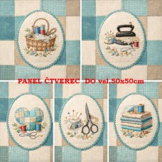 Látkový panel kolekce SEWING ROMANCE COLLECTION  313b-8