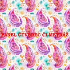 Látkový panel či metráž kolekce PAISLEY 319-30 Látkový panel či metráž kolekce PAISLEY 319-30