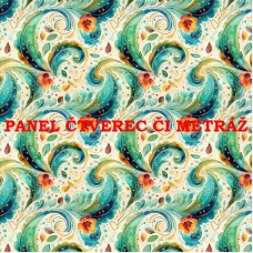 Látkový panel či metráž kolekce PAISLEY 319-34 Látkový panel či metráž kolekce PAISLEY 319-34