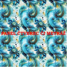 Látkový panel či metráž kolekce PAISLEY 319-37 Látkový panel či metráž kolekce PAISLEY 319-37