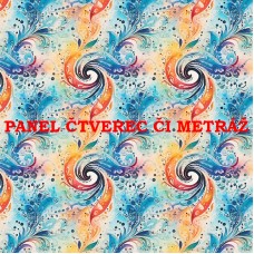 Látkový panel či metráž kolekce PAISLEY 319-59 Látkový panel či metráž kolekce PAISLEY 319-59