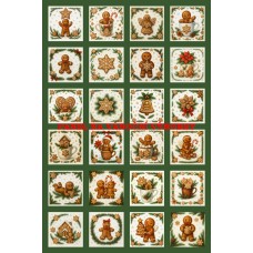 Látkový panel  - na adventní kalendář, pexeso  334-172 bez čísel