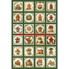 Látkový panel  - na adventní kalendář, pexeso  334-174 bez čísel