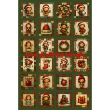 Látkový panel  - na adventní kalendář, pexeso  334-176 bez čísel