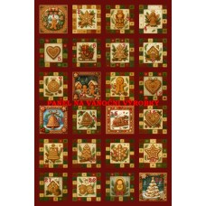 Látkový panel  - na adventní kalendář, pexeso  334-179 čísla