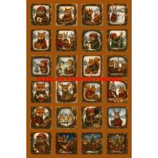 Látkový panel  - na adventní kalendář, pexeso  334-187 bez čísel