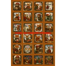 Látkový panel  - na adventní kalendář, pexeso  334-188 čísla