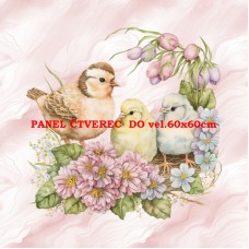 Látkový panel - kolekce VELIKONOČNÍ 349-83 Látkový panel - kolekce VELIKONOČNÍ 349-83