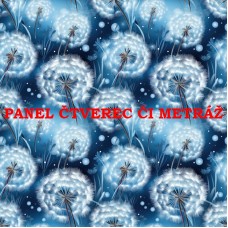 Látkový panel či metráž kolekce MODRÉ KVĚTINY 368-32 Látkový panel či metráž kolekce MODRÉ KVĚTINY 368-32