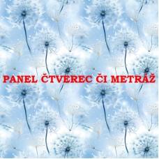Látkový panel či metráž kolekce MODRÉ KVĚTINY 368-34 Látkový panel či metráž kolekce MODRÉ KVĚTINY 368-34
