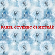 Látkový panel či metráž kolekce MODRÉ KVĚTINY 368-36 Látkový panel či metráž kolekce MODRÉ KVĚTINY 368-36