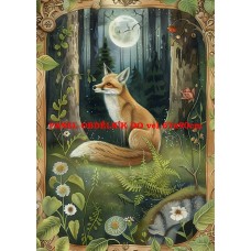 Látkový panel kolekce MAGICKÝ LES 399-2