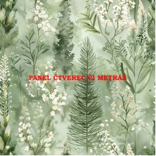 Látkový panel či metráž, kolekce MAGICKÝ LES   399-25