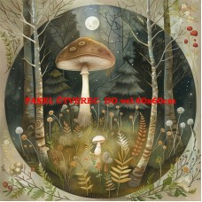 Látkový panel  kolekce MAGICKÝ LES   399-34