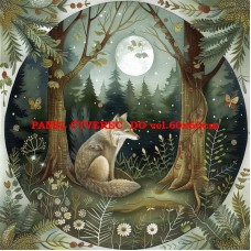 Látkový panel  kolekce MAGICKÝ LES   399-36