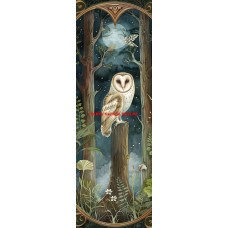 Látkový panel na záložku -  kolekce MAGICKÝ LES -   399-41