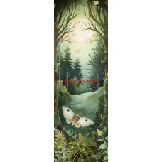 Látkový panel na záložku -  kolekce MAGICKÝ LES -   399-42