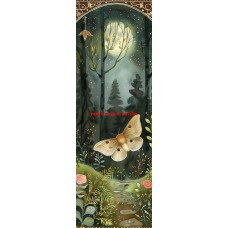 Látkový panel na záložku -  kolekce MAGICKÝ LES -   399-43