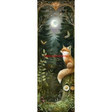 Látkový panel na záložku -  kolekce MAGICKÝ LES -   399-46