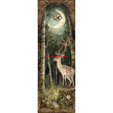 Látkový panel na záložku -  kolekce MAGICKÝ LES -   399-47