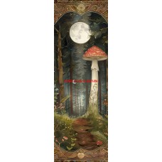 Látkový panel na záložku -  kolekce MAGICKÝ LES -   399-48