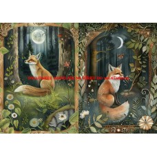 Látkový dvojpanel - kolekce MAGICKÝ LES 399-49