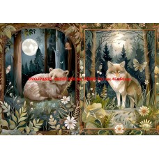 Látkový dvojpanel - kolekce MAGICKÝ LES 399-51