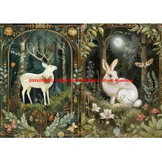 Látkový dvojpanel - kolekce MAGICKÝ LES 399-53