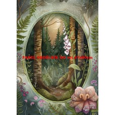 Látkový panel kolekce MAGICKÝ LES 399-64