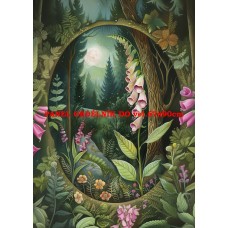 Látkový panel kolekce MAGICKÝ LES 399-66