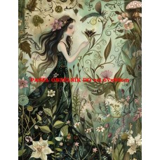 Látkový panel kolekce MAGICKÝ LES - MYSTICKÉ VÍLY  399-71