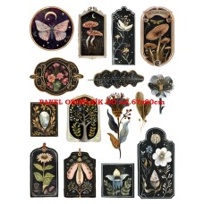 Látkový panel - sada - kolekce MAGICKÝ LES  - MYSTICKÉ VÍLY 399-85