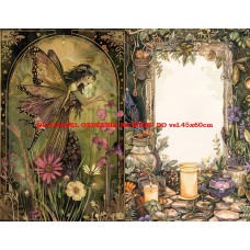 Látkový dvojpanel - kolekce MAGICKÝ LES - MYSTICKÉ VÍLY 399-89