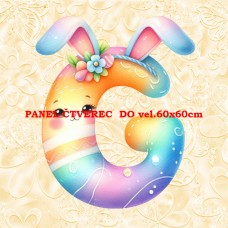 Látkový panel kolekce PÍSMENA VELIKONOCE 424-283