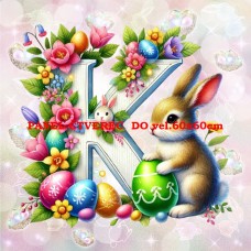 Látkový panel kolekce PÍSMENA VELIKONOCE 424-314