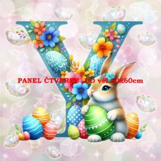 Látkový panel kolekce PÍSMENA VELIKONOCE 424-328 Látkový panel kolekce PÍSMENA VELIKONOCE 424-328