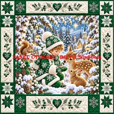 Látkový panel kolekce PATCHWORK VÁNOCE  441-1999