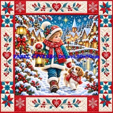 Látkový panel kolekce PATCHWORK VÁNOCE  441-2027