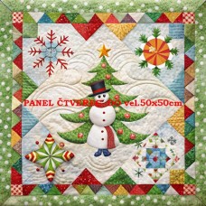 Látkový panel kolekce PATCHWORK VÁNOCE  441-473
