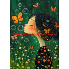 Látkový panel  kolekce ZELENÁ VÍLÍ POHÁDKA  494-10