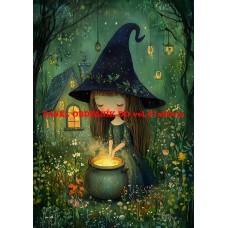 Látkový panel  kolekce ZELENÁ VÍLÍ POHÁDKA  494-102