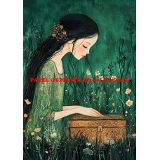 Látkový panel  kolekce ZELENÁ VÍLÍ POHÁDKA  494-112