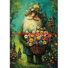 Látkový panel  kolekce ZELENÁ VÍLÍ POHÁDKA  494-125