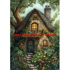 Látkový panel  kolekce ZELENÁ VÍLÍ POHÁDKA  494-131