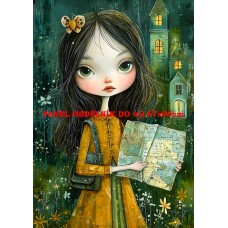 Látkový panel kolekce ZELENÁ VÍLÍ POHÁDKA 494-141 Látkový panel kolekce ZELENÁ VÍLÍ POHÁDKA 494-141